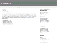 Tablet Screenshot of praenatal.ch